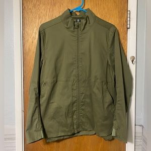 Mountain Hardwear Olive Green Full Zip-up